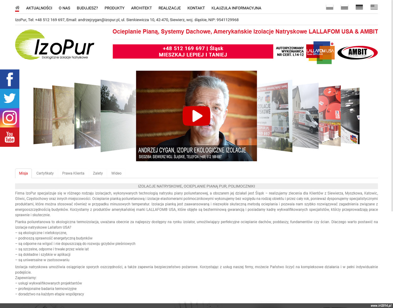 Izopur - Ekologiczne Izolacje Natryskowe