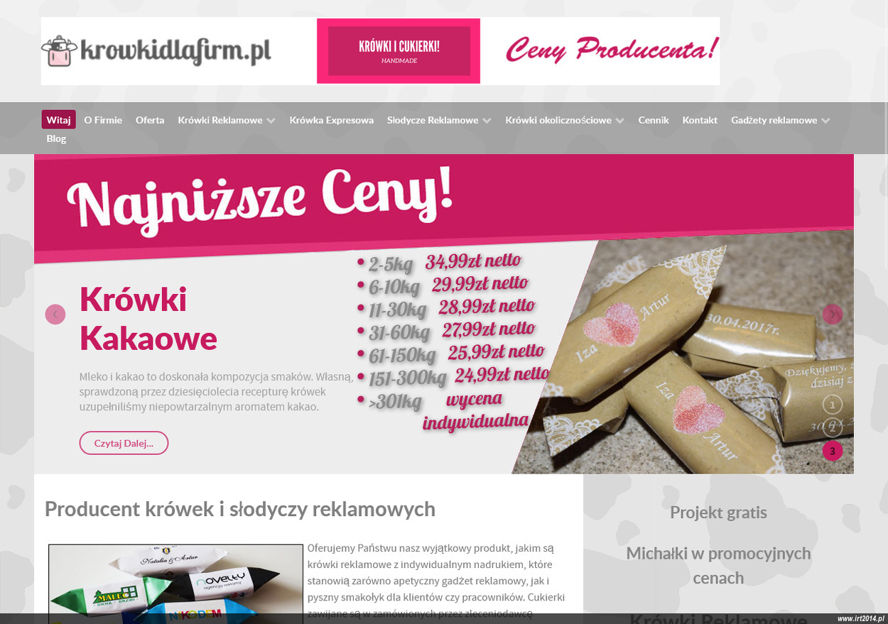 Krówki dla firm