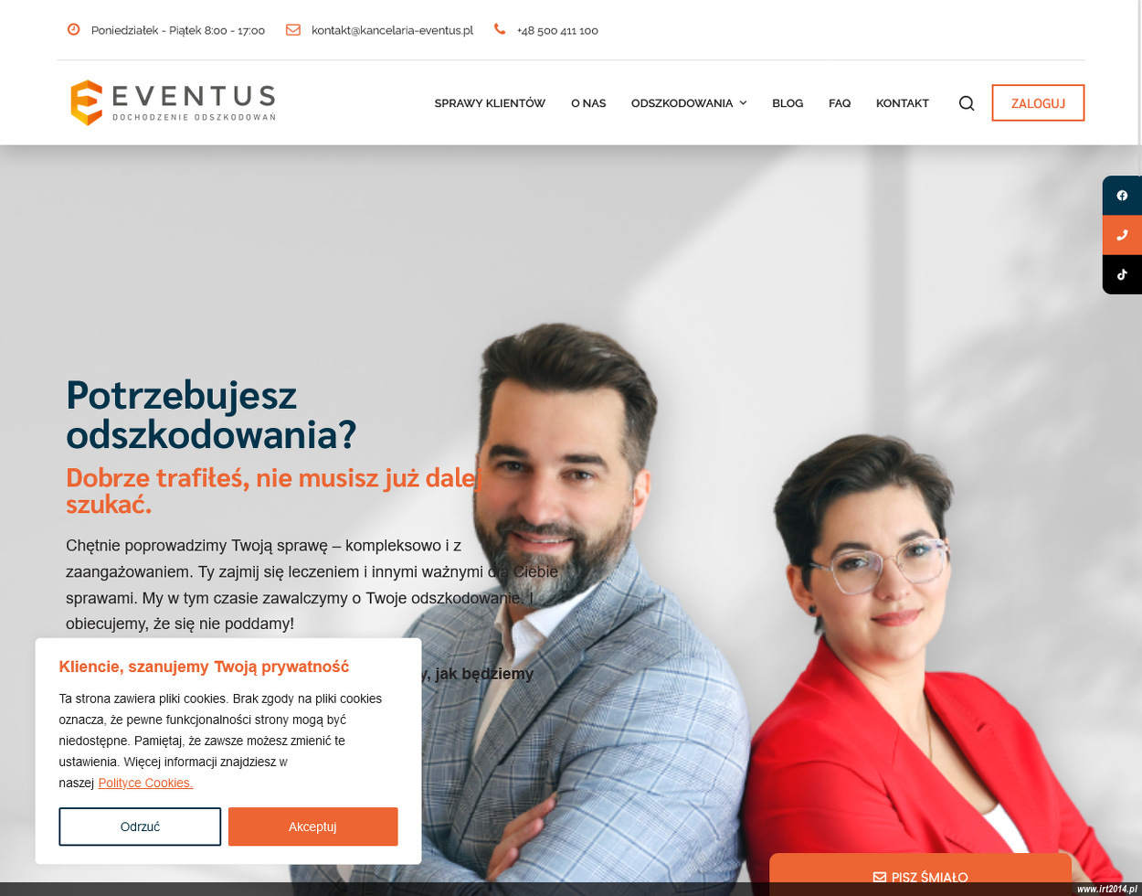 EVENTUS Dochodzenie Odszkodowań